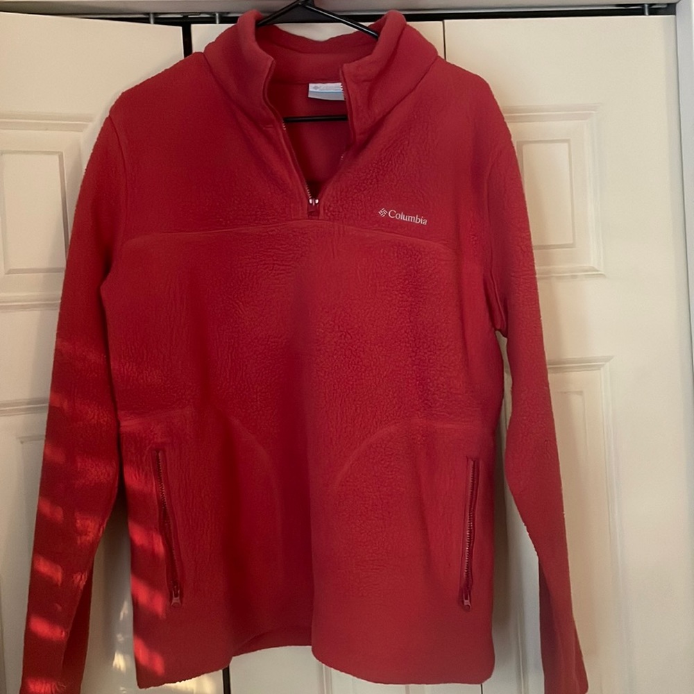 Large Women’s Columbia 3 quarter zip Pull over